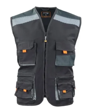 Chaleco Geologo Activex Gris/Negro XR-100