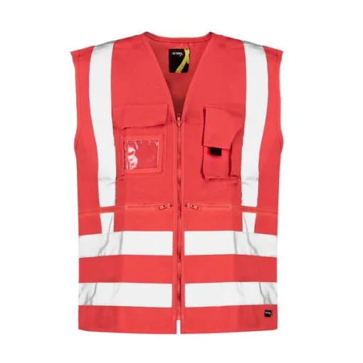 Chaleco Geologo Activex Rojo Alta Visibilidad Gard