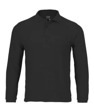 Polera Activex Pique Negra M/Larga UV