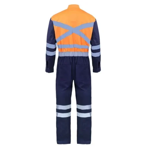 Overol Activex Piloto 100% Algodón Naranjo/Azul - Imagen 2