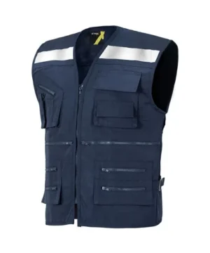 Alternative view of Chaleco Activex Geologo Canvas 250Gr Azul C/Reflectante