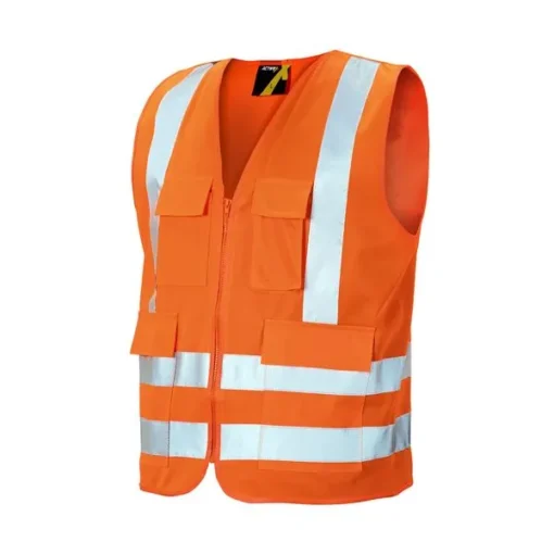 Chaleco Activex Naranjo 4 Bols.Alta Vis.C/Cinta - Imagen 2