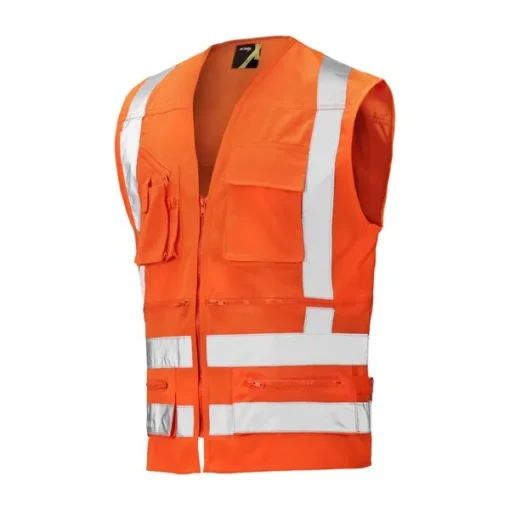 Chaleco Activex Geologo Alta Visibilidad 360° Naranjo Fluor - Imagen 2