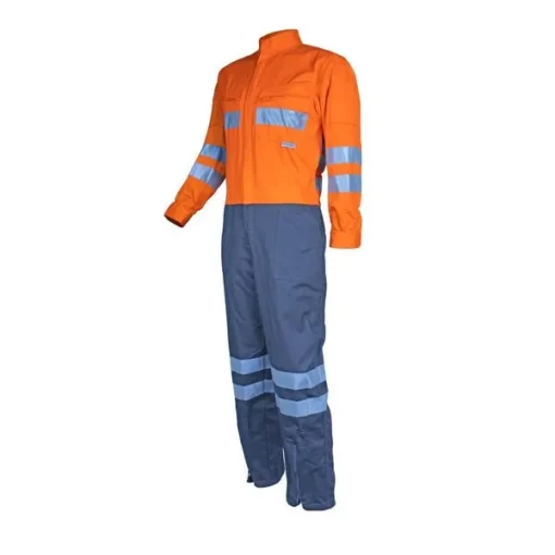 Overol Activex Piloto 100% Algodon Naranjo/Gris - Imagen 2