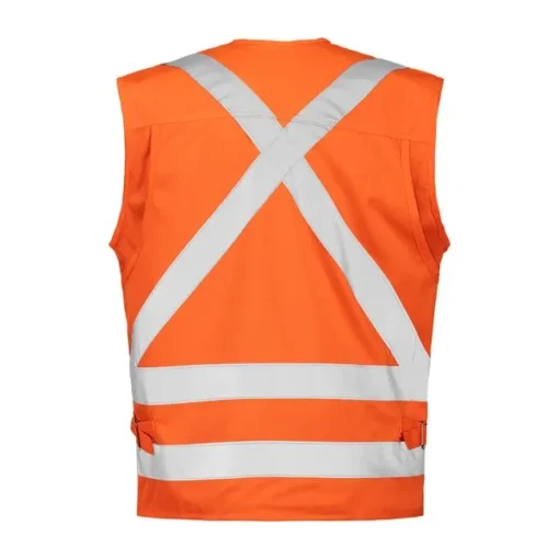Chaleco Activex Geologo Alta Visibilidad 360° Naranjo Fluor - Imagen 3