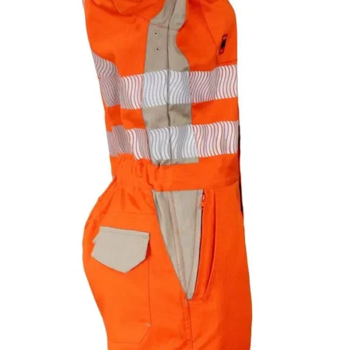 Overol Ignifugo Absolute Fire FRCT NFPA 13034 Mujer Naranjo/Beige - Imagen 3