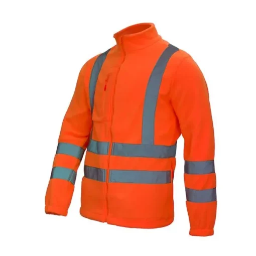 Chaqueta Activex Micropolar Naranjo Fluor HiVi C/Reflect M/Larga - Imagen 3