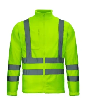 Chaqueta Activex Micropolar Verde Fluor HiVi C/Reflect M/Larga