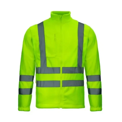 Chaqueta Activex Micropolar Verde Fluor HiVi C/Reflect M/Larga