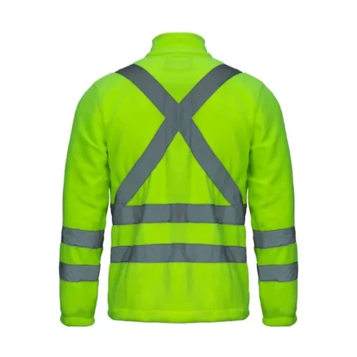 Chaqueta Activex Micropolar Verde Fluor HiVi C/Reflect M/Larga - Imagen 2