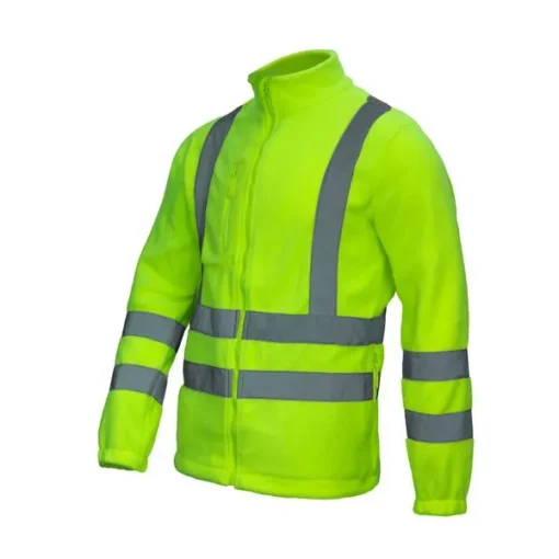 Chaqueta Activex Micropolar Verde Fluor HiVi C/Reflect M/Larga - Imagen 3