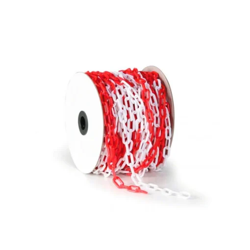 Cadena plastica delimitadora Roja y Blanca