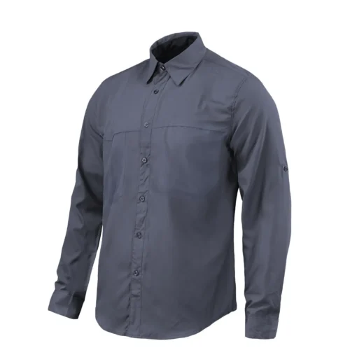 Camisa Lightwind H2100 Poliester Gris - Imagen 8