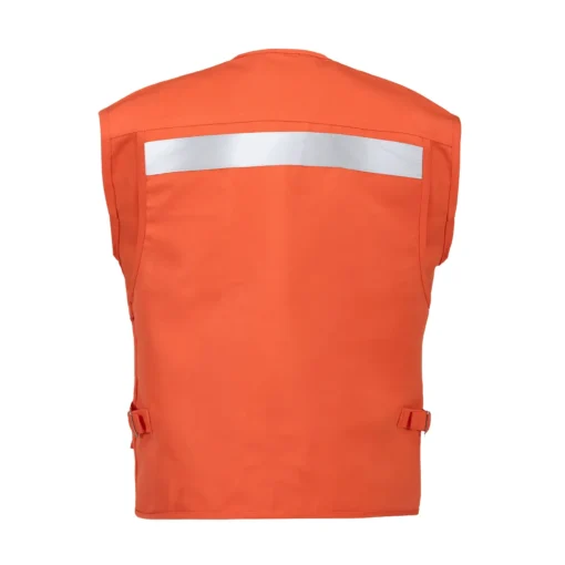 Chaleco Activex Geologo Canvas 250Gr Naranjo C/Reflectante - Imagen 2