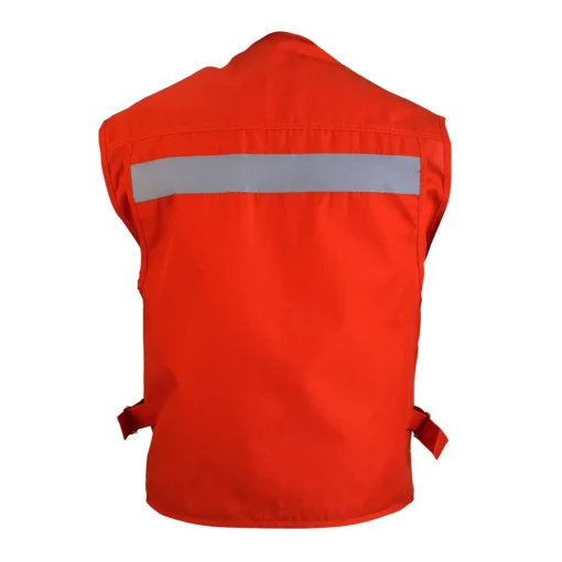 Chaleco Geologo Poplin Rojo C/Reflectante-