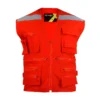 Chaleco Geologo Poplin Rojo C:Reflectante