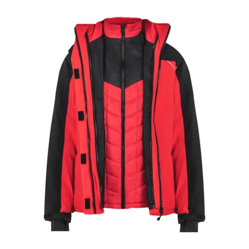 Parka Absolute Zero 3 en 1 Rojo/Negro Mujer Z-4000 - Imagen 4