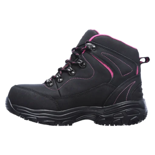 Zapatilla De Seguridad Skechers Amasa Negro/Rosado Mujer - Imagen 3