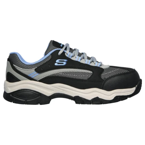 Zapatilla De Seguridad Skechers Biscoe Negro-Azul Mujer