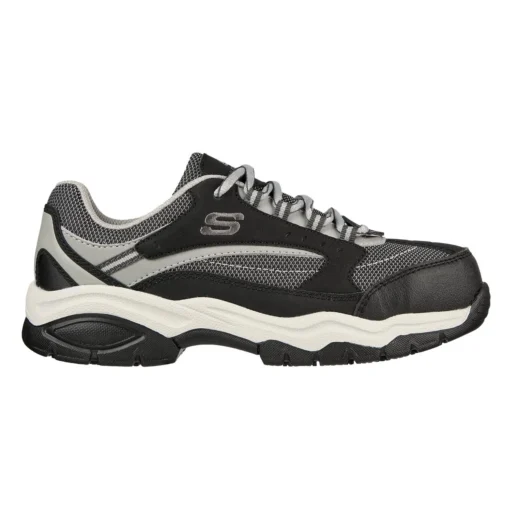 Zapatilla De Seguridad Skechers Biscoe Negro:Gris Mujer