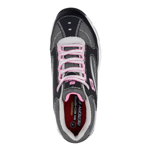 Zapatilla De Seguridad Skechers Biscoe Negro/Rosado Mujer - Imagen 5
