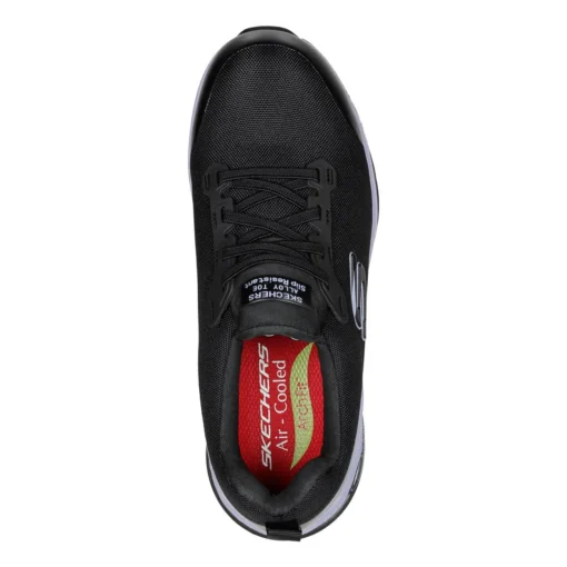 Zapatilla De Seguridad Skechers Evzan Negra/Morado Mujer - Imagen 4