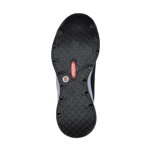 Zapatilla De Seguridad Skechers Evzan Negra/Morado Mujer - Imagen 5