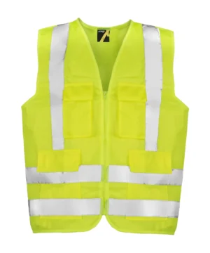 Chaleco Activex Amarillo 4 Bols Alta Vis. C/Cinta