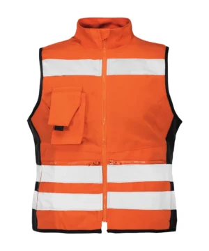 Chaleco Geologo Activex Canvas Naranjo Mujer Reflectante 360°