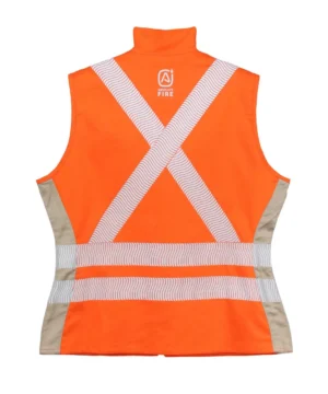 Chaleco Geologo Ignifugo Absolute Fire FRSVT NFPA 13034 Mujer Naranjo – Beige