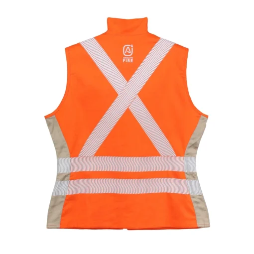 Chaleco Geologo Ignifugo Absolute Fire FRSVT NFPA 13034 Mujer Naranjo – Beige