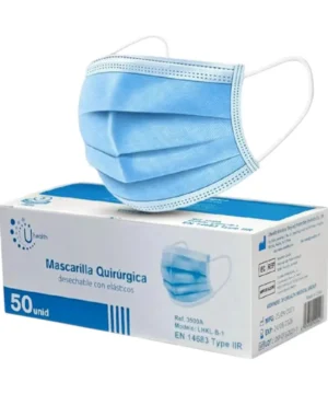 MASCARILLA 3 PLIEGUES CELESTE